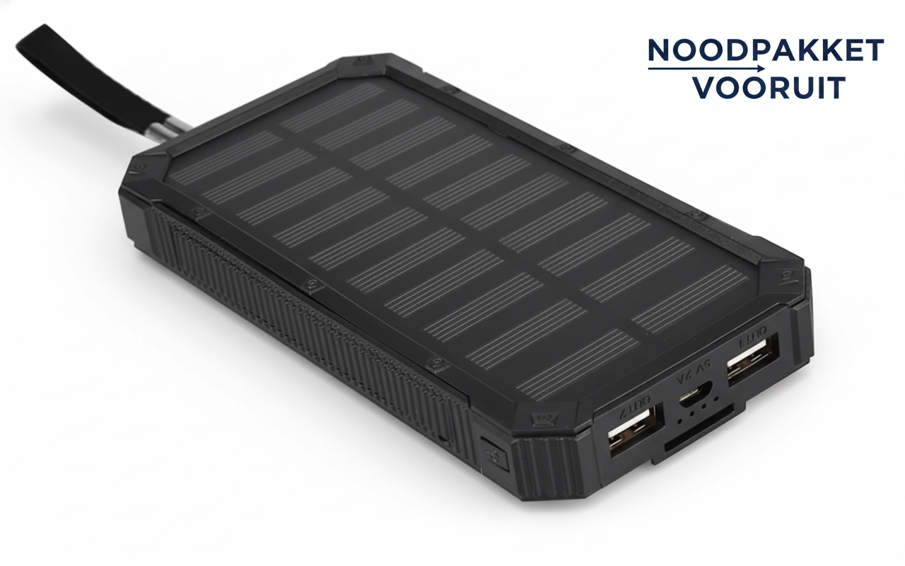Solar powerbank met zaklamp