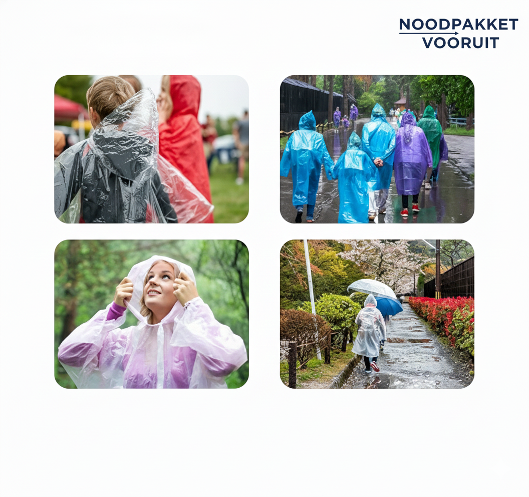 Waterdichte regenponcho